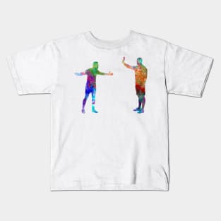 Soccer referee in watercolor Kids T-Shirt